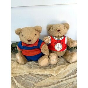 Vintage‎ Gorham sport teddy bear soccer basketball jointed